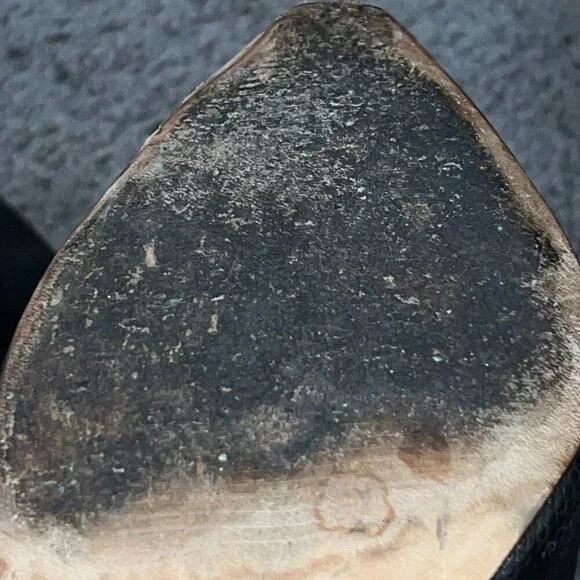 BCBGMAXAZRIA RUNWAY CONCORDE STAMPEDE OVER THE KNEE BLACK LEATHER BOOTS HTF 10M - Picture 14 of 16